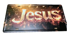 Jesus Front License Plate Car Tag Sign 6x12 Inch picture