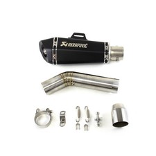 Slip for Suzuki GSXR 750 600 2006-2026 Exhaust Tips Black Muffler Mid Link Pipe picture
