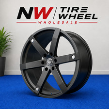 22 INCH GIMA GM12 MATTE BLACK WHEELS ONLY NO TIRES 6x135 FORD F150 EXPEDITION picture