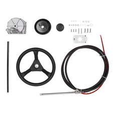 15 Foot Boat Steering Cable Wheel Kit For Yacht Fishing Boats Mechanical Manual picture