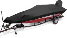 900D Waterproof Trailerable Boat Cover with Motor Cover Fits 16-18ft Boats picture