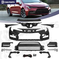 For 2020-2024 Toyota Corolla SE XSE Primed Front Bumper Grille Fog Light Set picture