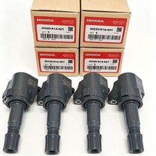 OEM 4x Ignition Coils for Honda Civic 12-15 HR-V Acura ILX L4 1.8L 30520-R1A-A01 picture