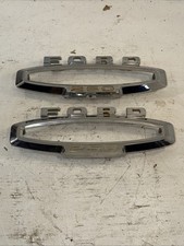 NOS OEM Vintage Ford C6TB-16720-A Fender Nameplate Emblems 1965-66 F-250 Trucks picture