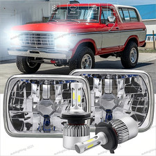 Fits Ford F100 1978 1979 1980 1981 1982 1983 7x6 LED Headlights Hi/Lo Beam DRL picture