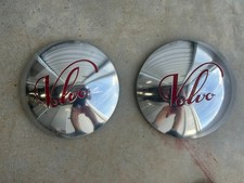 2 RARE Volvo Wheel Covers hub caps PV51 PV52 PV53 PV54 PV55 1936 1945 picture