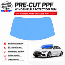 PreCut Windshield Protection Film Clear Bra For Mercedes-Benz C Class 2015-2021 picture