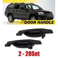 Fit 2004-2011 Mitsubishi Endeavor 2-20X Outer Door Handle Front&Rear Right Black picture