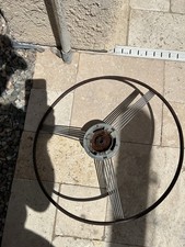 Circa 1937 1938 Buick 8 Five Spoke Banjo Steering Wheel Yard Art/Restoration picture