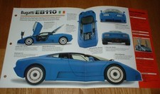 1993 BUGATTI EB110 ORIGINAL IMP BROCHURE SPECS INFO 92 93 94 95 EB 110 picture