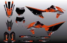 Fit KTM XCW XCFW EXC EXCF 2020 to 2023 & SX SXF XC XCF 2019 to 2022 graphic kit picture