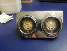 VINTAGE 1960'S STEWART WARNER GREEN LINE GAUGES OIL PRESSURE AMPS GM FORD MOPAR picture