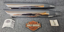 OEM HARLEY SCREAMIN EAGLE 95-UP DYNA CHROME BAL CUT MUFFLER KIT 80258-99A picture