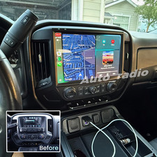 For 14-18 Chevrolet Silverado GMC Sierra Carplay Android 13 Car Stereo Radio Cam picture