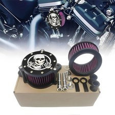 Skull Air Filter Cleaner Intake For Harley XL Sportster XL1200 Iron 883 Roadster picture
