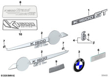 Genuine BMW-Motorrad Lettering Left 51148545115 picture