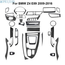 38Pcs Real Carbon Fiber Full Interior Cover Dash Trim Kit For BMW Z4 E89 2009-16 picture