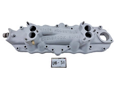 Vintage 1932-1948 Ford Flathead EDELBROCK SUPER Dual Carb Intake Manifold U1B-31 picture
