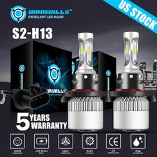 2x 9008 H13 LED Headlight Bulb 15000W 1800000LM High Low Beam Super Bright White picture