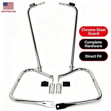New Saddlebags Bracket Guard Support Bar Fit For Harley Touring 1997-2008 Models picture