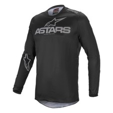 Alpinestars Fluid Graphite Black/Gray MX Off-Road Jersey - Men's Sizes SM - LG picture