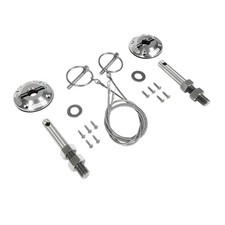 Drake Muscle Cars Modern Hood Pin Kit Billet Aluminum And Stainless Steel Mus... picture