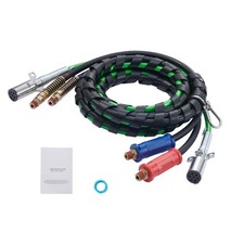 Uimoso12FT Semi Truck Air Lines Kit 3-in-1 Air Hoses & 7-Way Plug ABS Power Line picture
