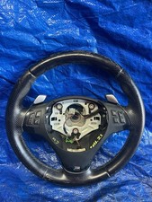 ✅ 07-13 BMW E88 E90 E92 Steering Wheel M-Sport Perforated Leather w/Shifters OEM picture