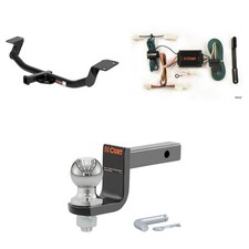 CURT Class 2 Trailer Hitch And Wiring Harness Tow Kit, 45148 Ball Mount 12221 picture