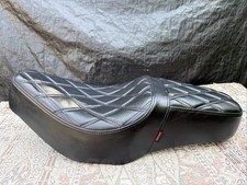 1-Piece Seat Full Black Stitch For Harley Electra Road Glide FLTR / FLHT 1997-07 picture