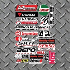 21 Racing Decals Stickers Drag Race Decal Set - Series 2 Sizes in Description picture