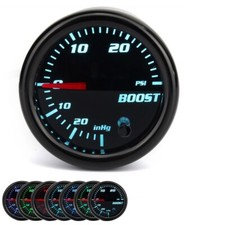 52mm Digital Boost Gauge Tinted 7 Color 0-30 PSI Pressure Turbo Meter 2