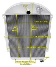 KR Champion 3 Row Radiator Chevy Config for 1939 Chevrolet Master 85 V8 Conv picture