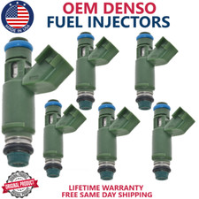 x6 NEW OEM DENSO 1X43-AB Fuel Injectors For 2002-2008 Jaguar X-Type 2.5L/3.0L V6 picture