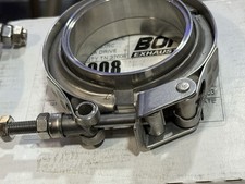 Borla 18008 Pair 2.5” T-304 Stainless V-Band Clamp Kits w/ Male & Female Flanges picture