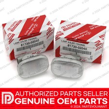 GENUINE Toyota OEM Left + Right NEW JDM Clear Side Markers Light 81730-02040 SET picture