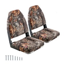 2-Pack Boat Seats High Back Folding Fishing Boat Seat Sponge Padding Chair picture