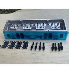 REPLACEMENT ALUMINUM BARE ANGLED CYLINDER HEAD FOR SMALL BLOCK SBC 350 CHEVY picture