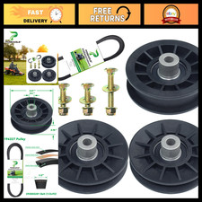 2 Pack Idler Pulley & Belt Set for Lawn Mowers - Durable Replacement Parts picture