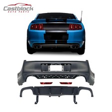 Fit 13-14 Ford Mustang Rear Bumper Kit to GT500 Style Conversion w/ Diffuser picture