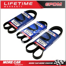 3 EPDM Serpentine Belt for 93-97 Mazda 626 99-03 Protege 4PK915 5PK1030 5PK1170 picture