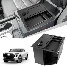 Upgrade Center Console Safe Lock Vault W/ LED & Tray For 2014-2021 TOYOTA Tundra picture