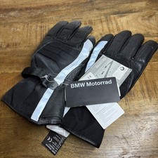 BMW Motorrad Allround II Black Leather Nylon Motorcycle Gloves 9-9 1/2 picture