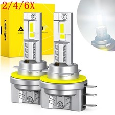 2/4/6X H15 6500K Super White 2x Bulbs Head Light DRL Daytime High Beam Lamp picture