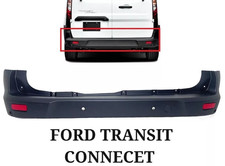 New Fits 2019-2023 Ford Transit Connect Rear Bumper W Sensor Holes Local Pickup picture