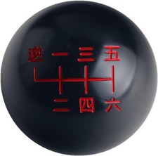 Dewhel 6 Speed Japanese Pistion Brusfed Black Shift Knob Weighted picture