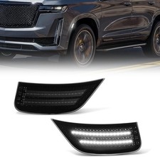 Smoked LED White Side Marker Lights For 21-25 Chevy Tahoe Suburban Cadillac GMC picture