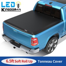 6.4/6.5FT Soft Roll Up Tonneau Cover For 2019- 2026 Dodge Ram 1500 NBS Truck Bed picture