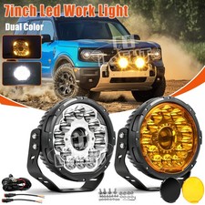 Pair Round LED Offroad Lights 7