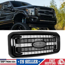 Painted UH Tuxedo Black Grille For 2011-2016 Ford F250 F350 Super Duty Platinum picture